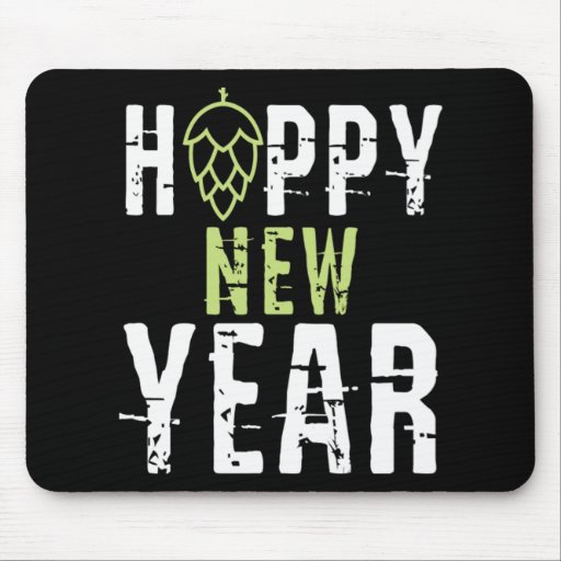 Hoppy Happy New Year 2020 Fireworks Gift Mouse Pad
