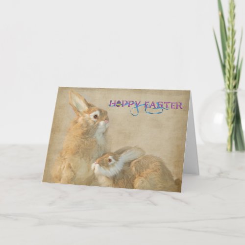 Hoppy Hares Holiday Card