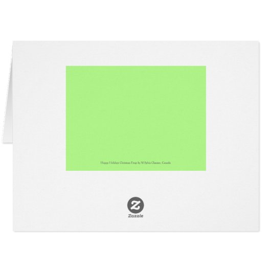 Hoppy Holidays Cartoon Green Frogs Red Letters (Back Horizontal)