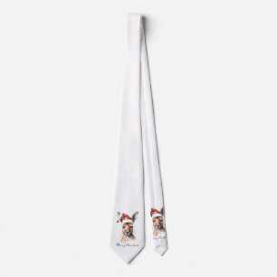 Hoppy Holidays, Christmas Kangaroo custom Neck Tie