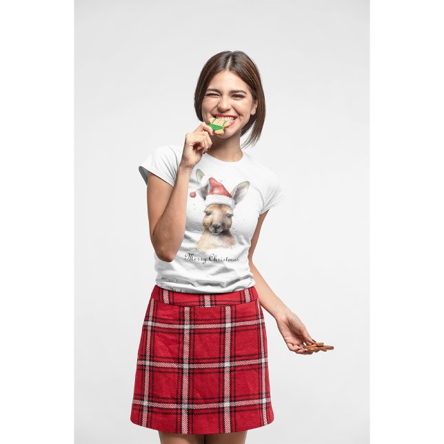 Hoppy Holidays, Christmas Kangaroo custom T-Shirt (Creator Uploaded)