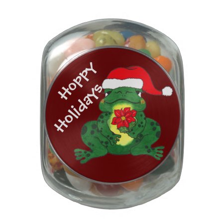 Hoppy Holidays Frog - Candy Jar