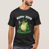 Hoppy Hour – Funny Frog Drinking