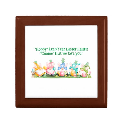 Hoppy Leap Year Easter Gnomes Bunnies Frogs Eggs Gift Box