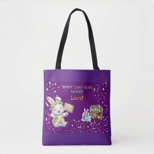Hoppy Leap Year Easter Tote Bag