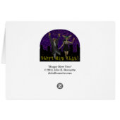 Hoppy Mew Year Card (Back Horizontal)