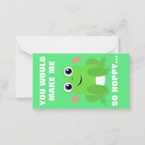 Hoppy Mini Valentine Note Card