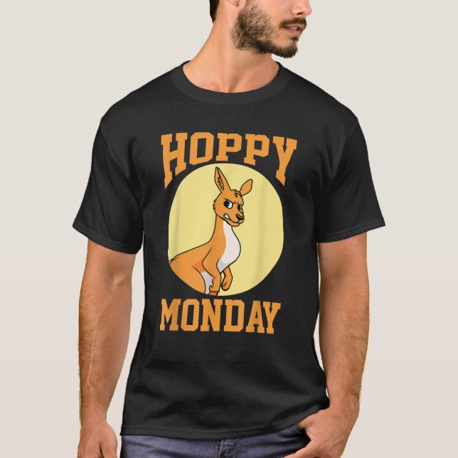 Hoppy Monday Esater Monday Thanksgiving Easter Mon T-Shirt (Front)