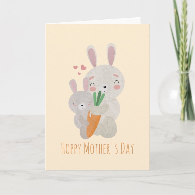 Hoppy Mother's Day Note Card (Front)