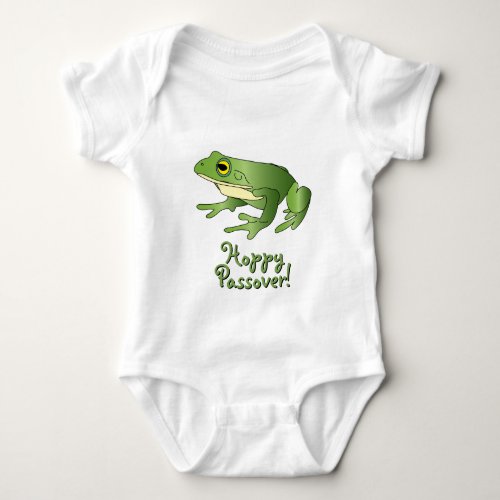 Hoppy Passover _ Single Frog _ Baby Bodysuit
