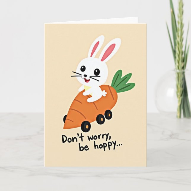Hoppy Rabbit Carrot Ride Card (Front)