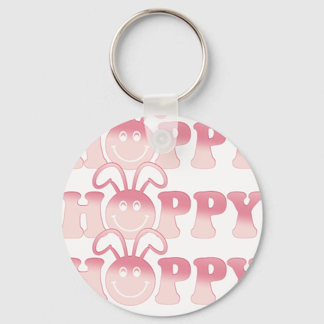 HOPPY, retro, vintage Keychain (Front)