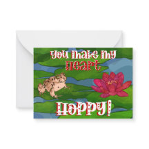 Hoppy Valentine’s Day Toad & Flower Kids Valentine