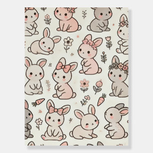 Hoppy Welcome: Bunny Baby Shower Foam Board