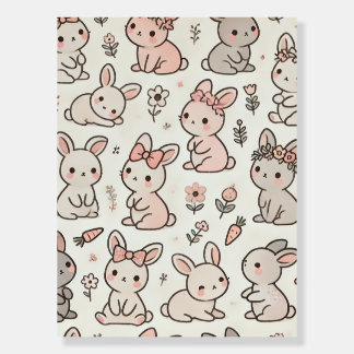 Hoppy Welcome: Bunny Baby Shower Foam Board