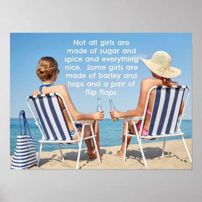 Hops and Flip FLops Poster (Front)