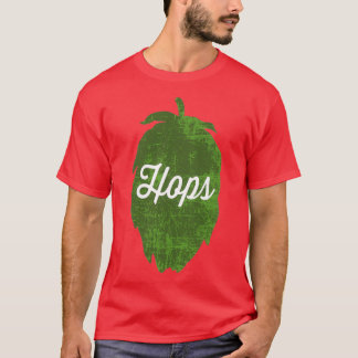 Hops distressed white T-Shirt