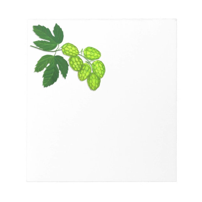 Hops Flower Notepad (Front)