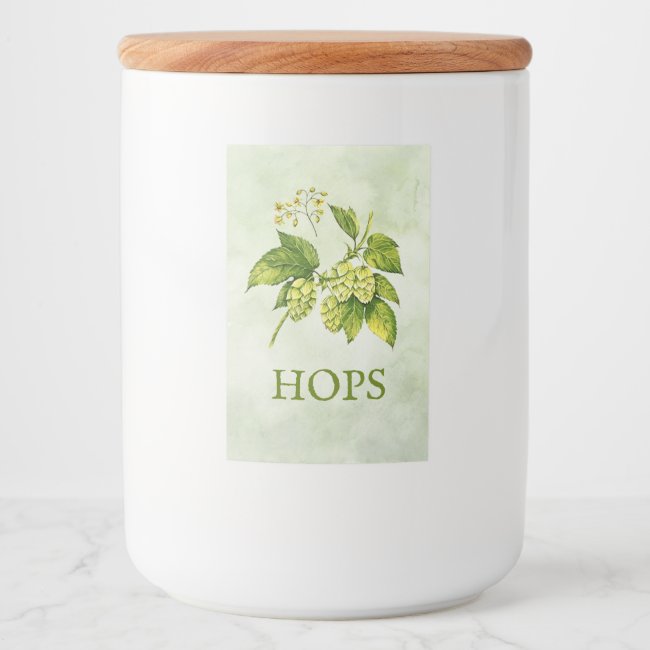 Hops Herbs Label