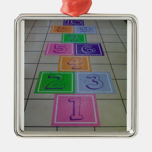 "HOPSCOTCH" CHRISTMAS ORNAMENT (Front)