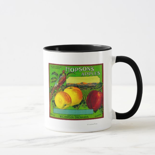 Hopson's Apple Crate LabelMilton, WA Mug (Right)