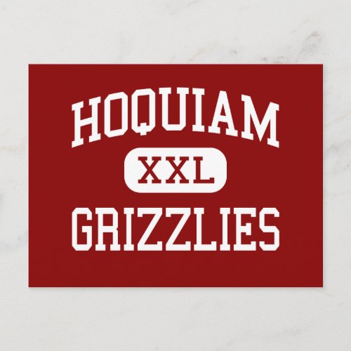 Hoquiam _ Grizzlies _ High _ Hoquiam Washington Postcard