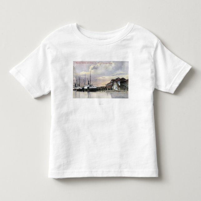 Hoquiam Lumber Mill Scene Toddler T-shirt (Front)