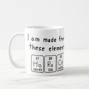 Horace periodic table name mug