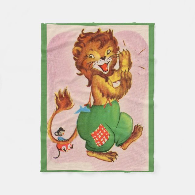 Horace the Lion and friend Fleece Blanket (Front)
