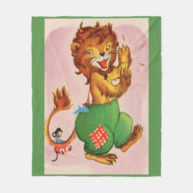 Horace the Lion and friend Fleece Blanket (Front)
