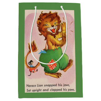 Horace the Lion and friend Medium Gift Bag