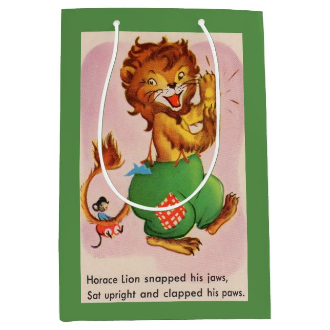  Horace the Lion and friend Medium Gift Bag (Front)