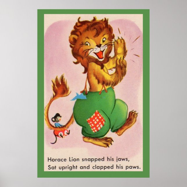 Horace the Lion and friend Poster (Front)