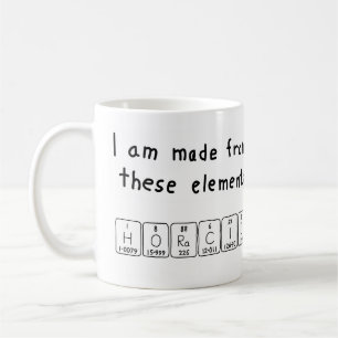 Horacio periodic table name mug