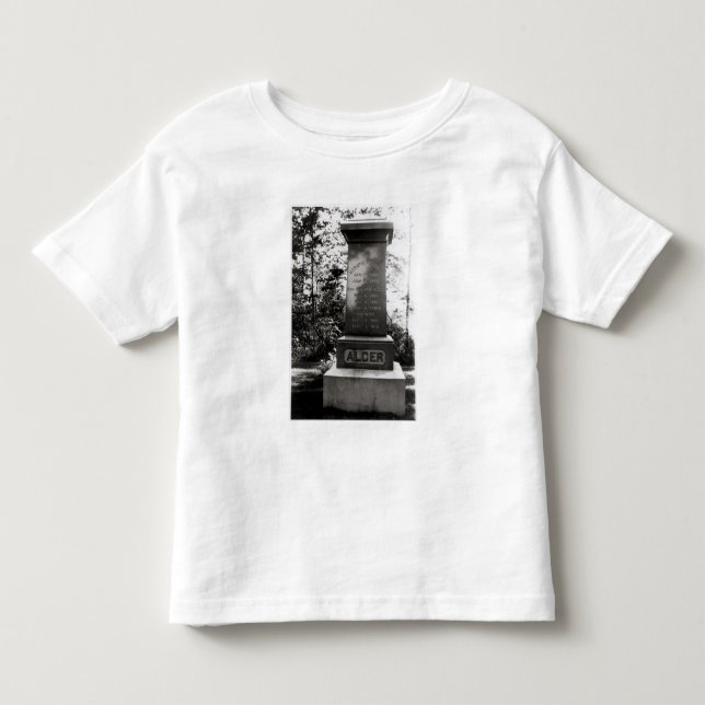 Horatio Alger's grave in Natick, Massachusetts Toddler T-shirt (Front)