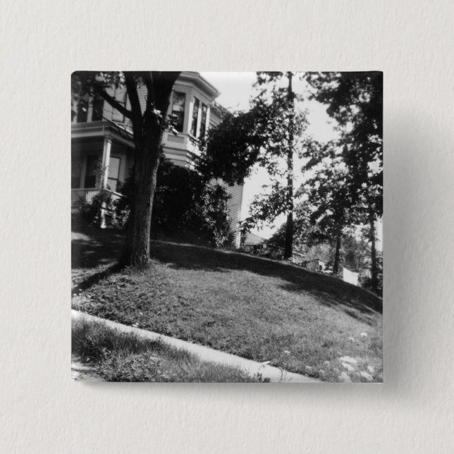 Horatio Alger's house in Natick, Massachusetts Button (Front)