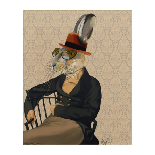 Horatio Hare on Chair Acrylic Print (Front)