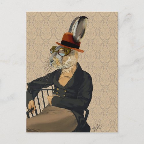 Horatio Hare on Chair Postcard