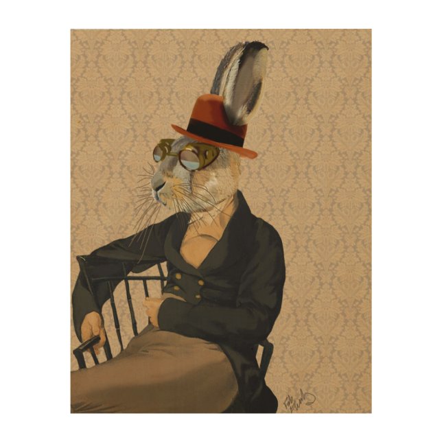 Horatio Hare on Chair Wood Wall Decor (Front)