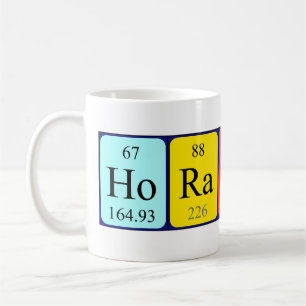 Horatio periodic table name mug