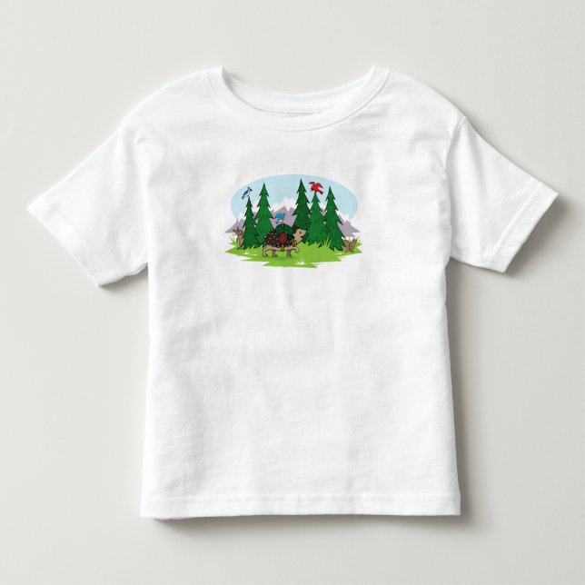 Horatio the Hedgehog- Hiking Toddler T-shirt (Front)