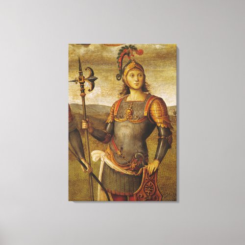Horatius Cocles from the Sala dellUdienza Canvas Print