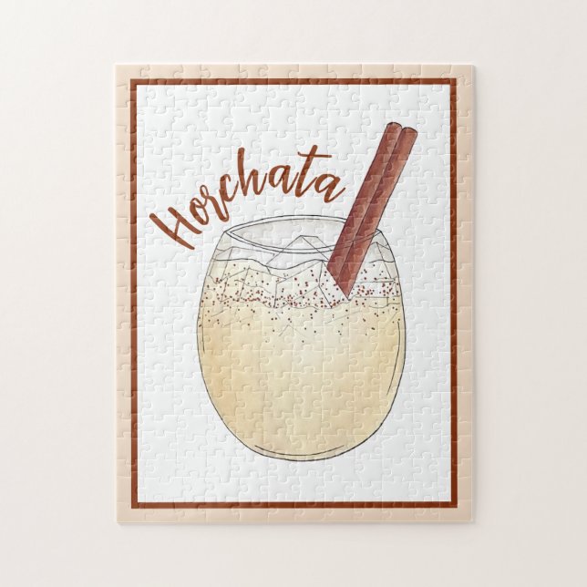 Horchata Orxata Mexican Spanish Beverage Drink Jigsaw Puzzle (Vertical)
