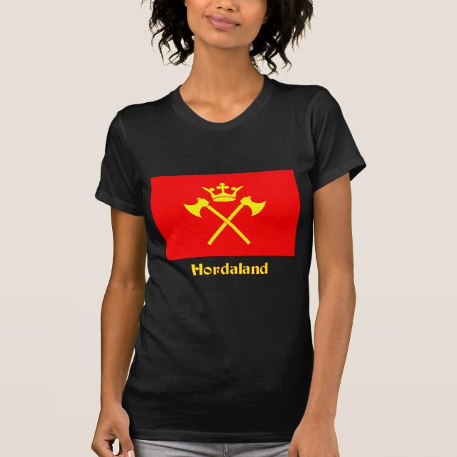 Hordaland flag with name T-Shirt (Front)