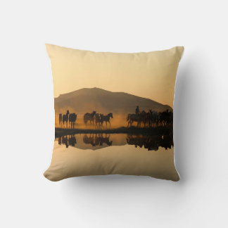 Hores throw pillow