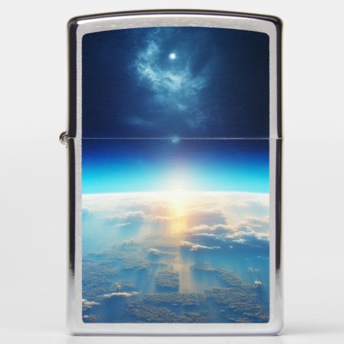 Horizon Beyond Earth Space Art Zippo Lighter