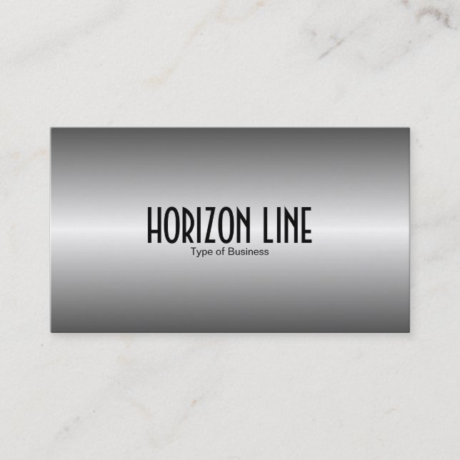 Horizon Line - Gray Business Card (Front)