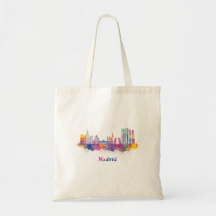 horizon madrid aquarela tote bag