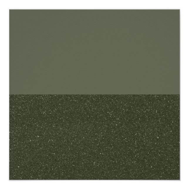 Horizon Noise Moss-Green Poster – Customizable (Front)