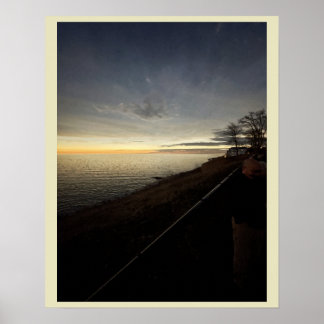 Horizon over Lake Erie Poster